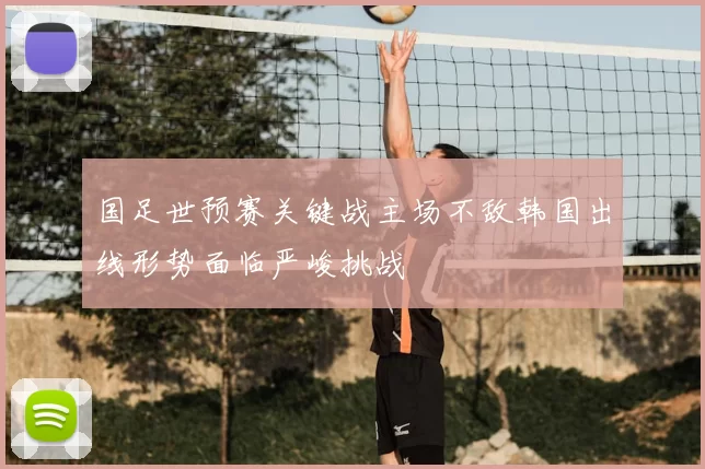 国足世预赛关键战主场不敌韩国出线形势面临严峻挑战